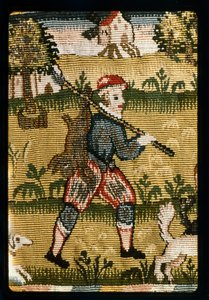 Tapestry Valance Showing Hunting Scenes, English, Sheldon, Early 17th Century